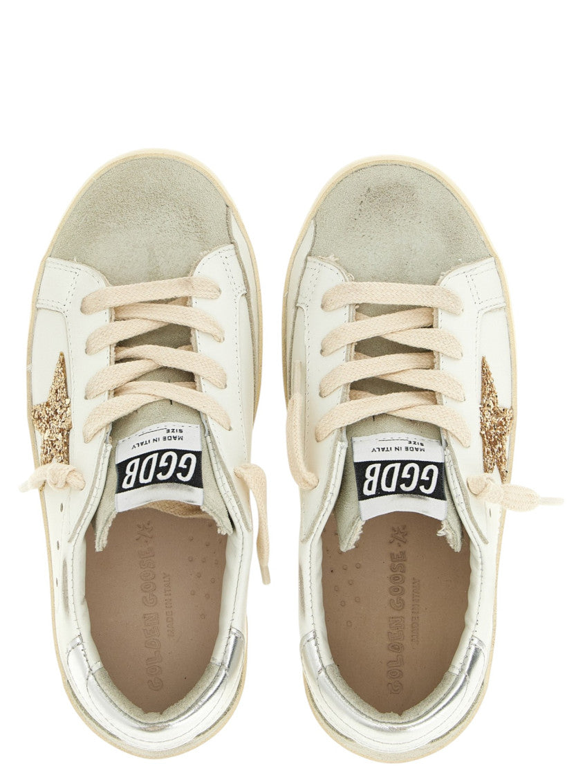 Girls White Superstar Sneakers 3