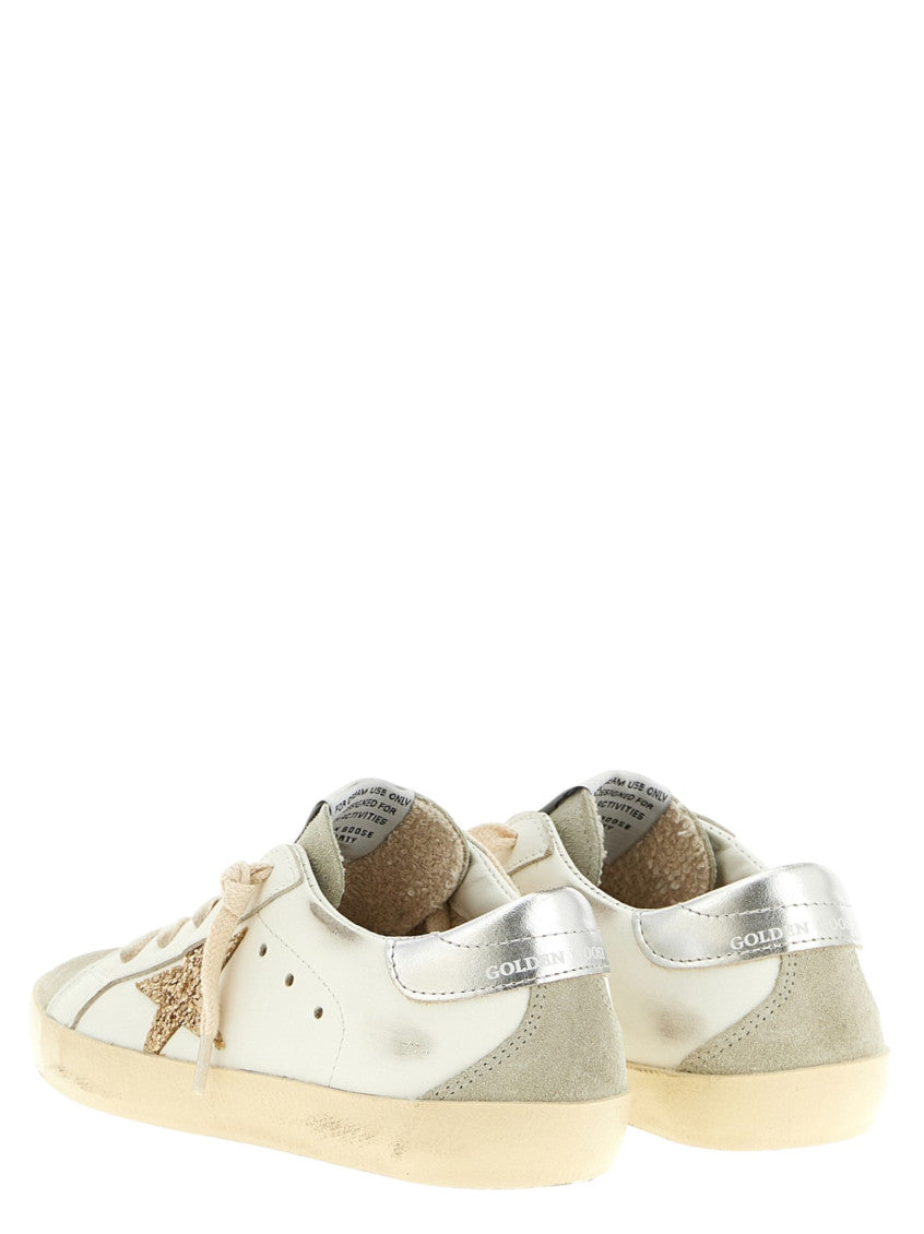 Girls White Superstar Sneakers 4