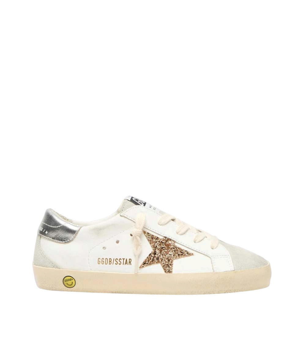 Girls White Embellished Sneakers 1