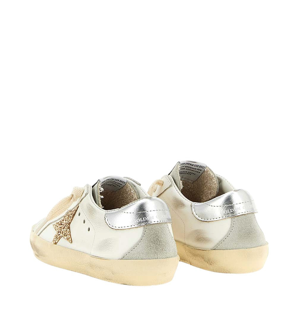 Girls White Embellished Sneakers 3