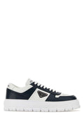 White Color Block Two-Tone Sneakers 1