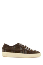 Brown Checks Windscape Sneakers 1