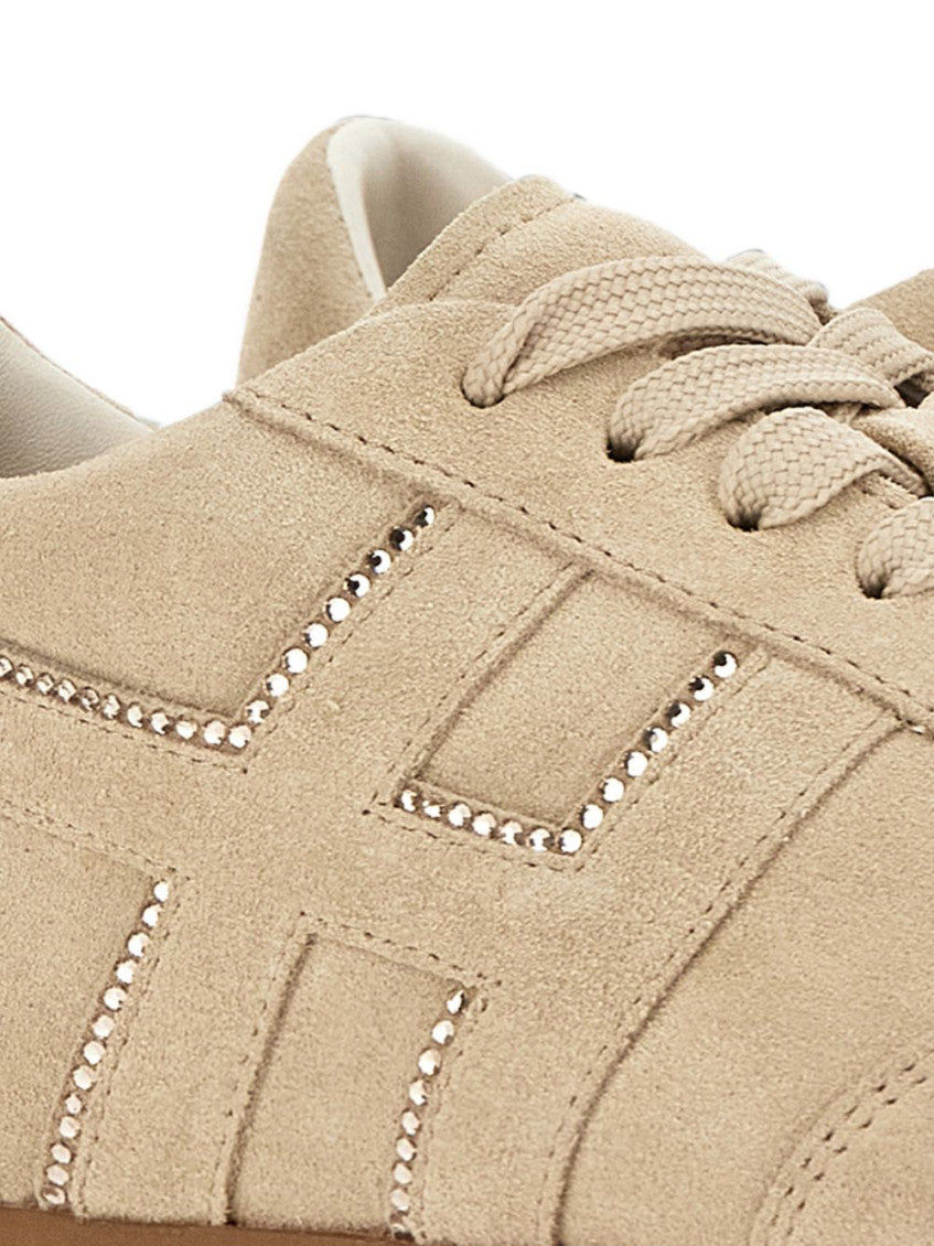 Beige Logo Sneakers 3