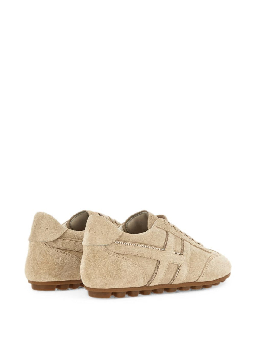 Beige Logo Sneakers 4