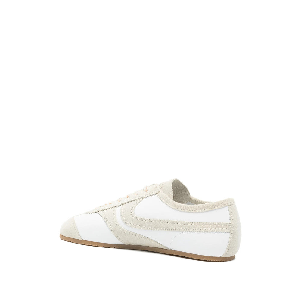 White Color Block Sneakers 2