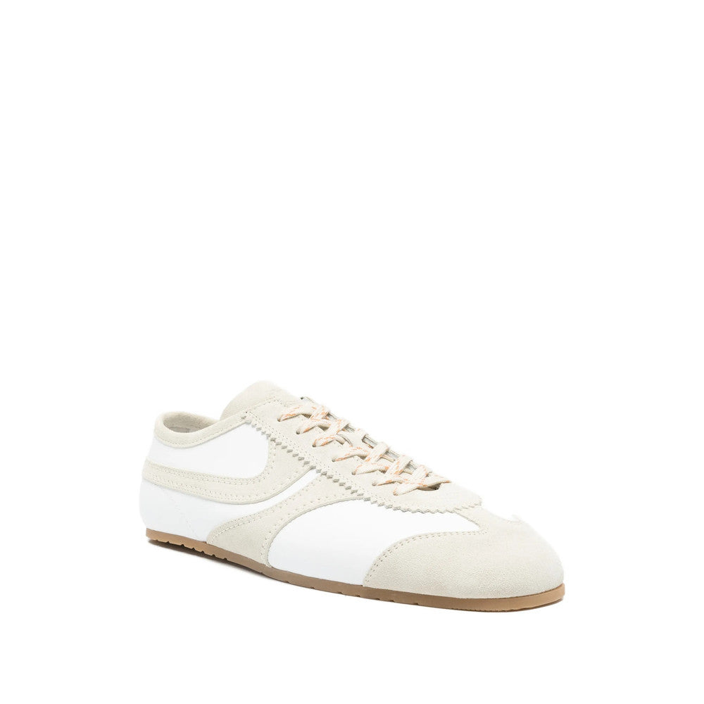 White Color Block Sneakers 4