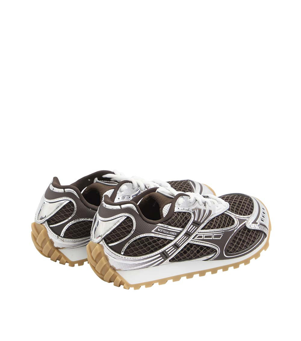 Brown Textured Fondant Orbit Sneakers 3