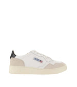 White Color Block Medalist Low Sneakers 1