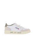 White Color Block Sneakers 1