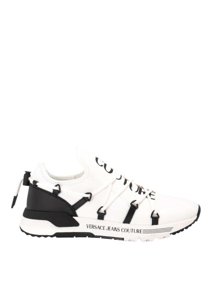 White Logo Couture Sneakers 1