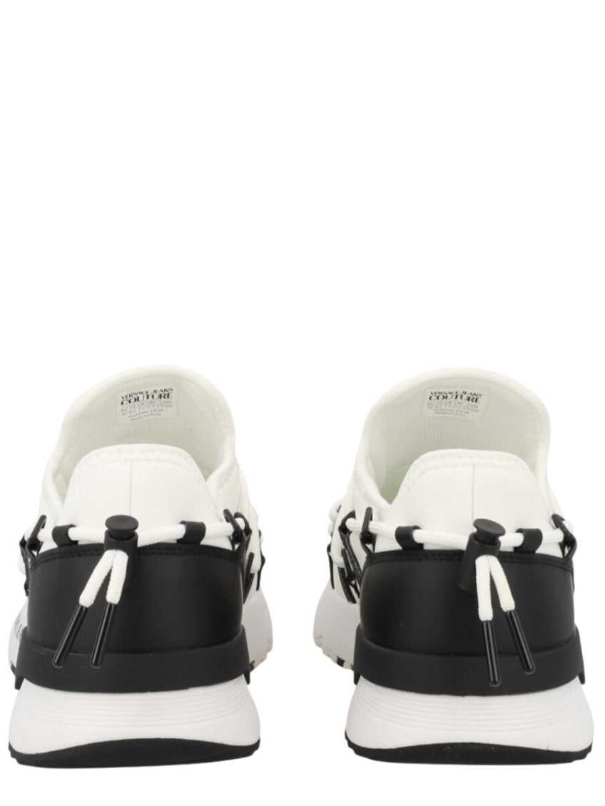 White Logo Couture Sneakers 4