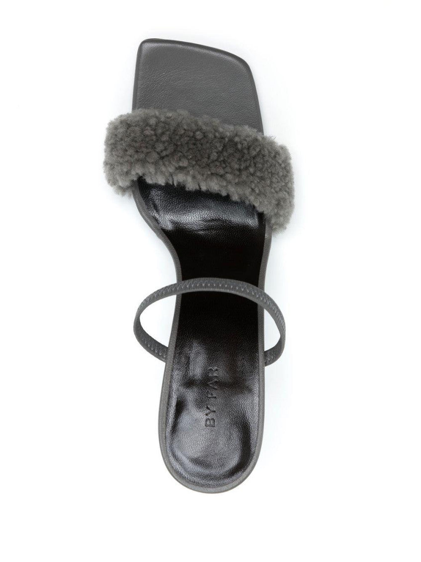 Grey Open Toe Heels 4