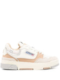 White Logo Leather Sneakers 1