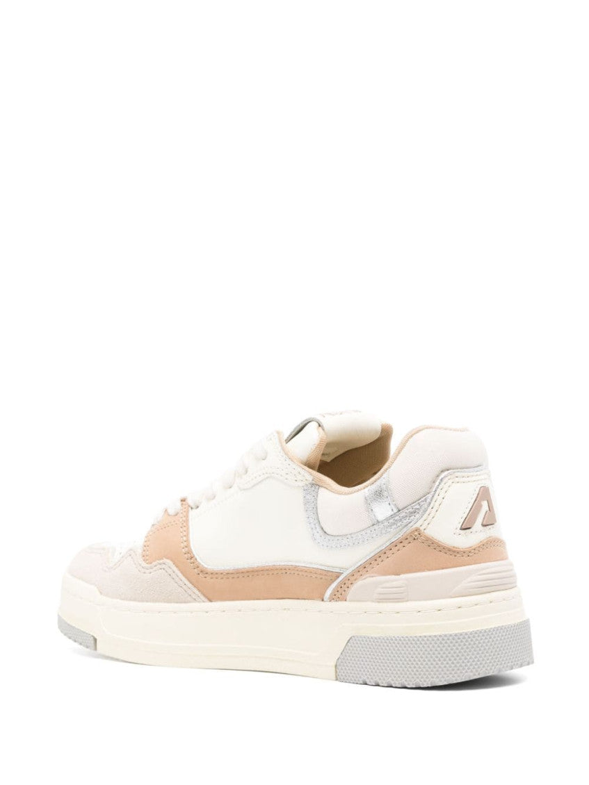 White Logo Leather Sneakers 4