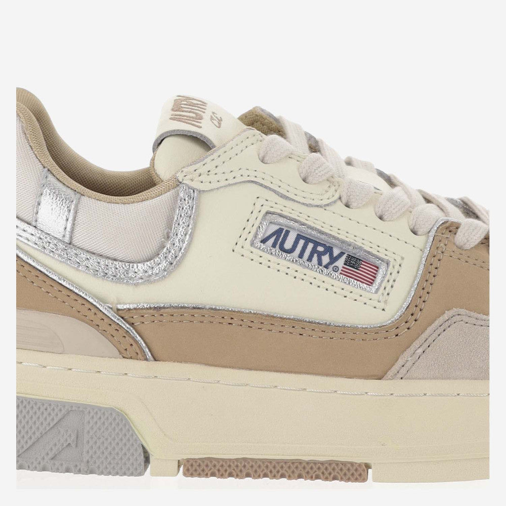 White Logo Leather Sneakers 5