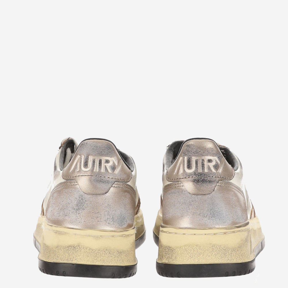 Beige Logo Sneakers 2