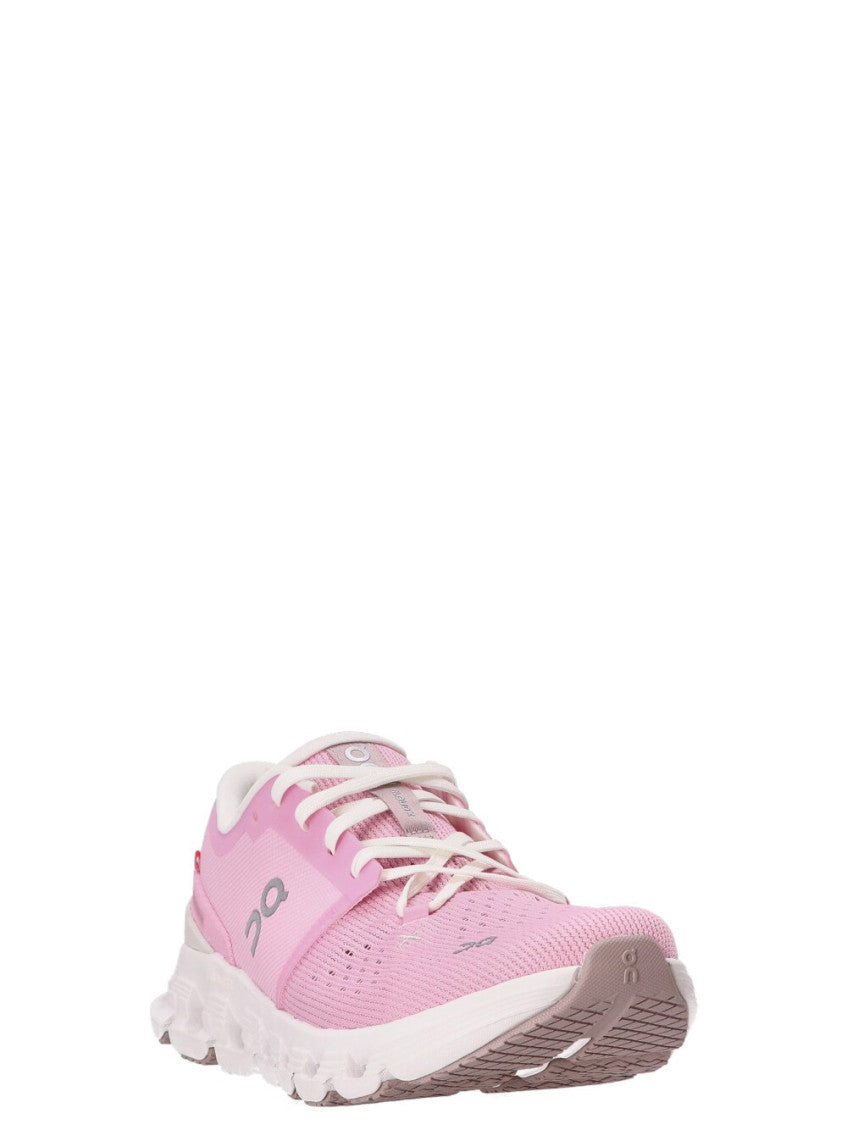 Pink Lace Up Sneakers 3
