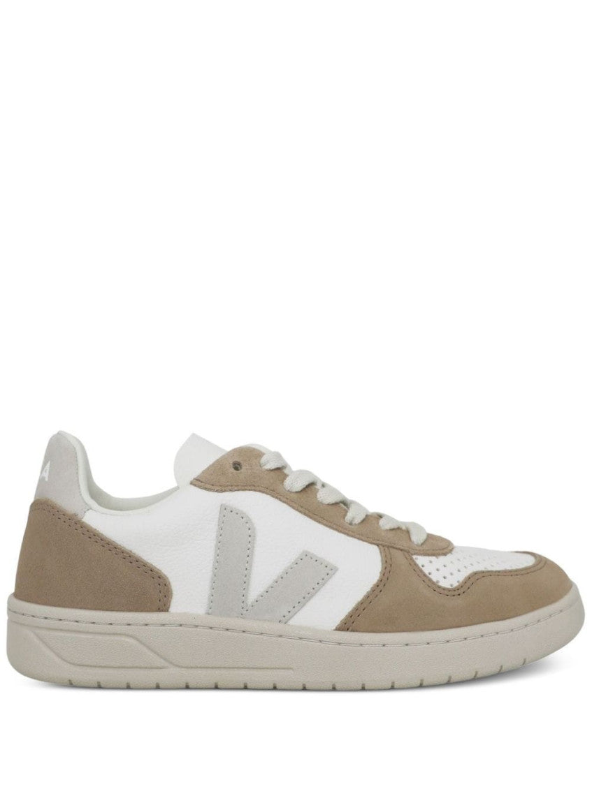 White Natural Logo Sneakers 2