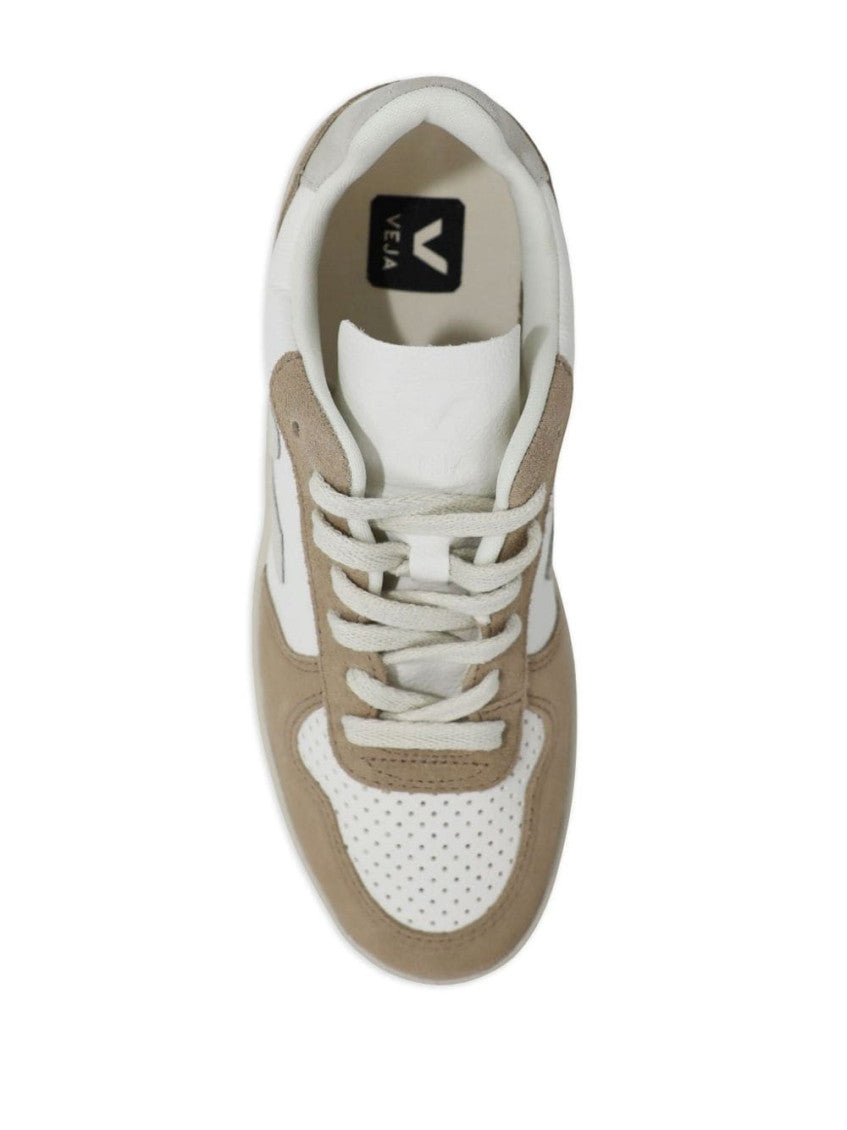 White Natural Logo Sneakers 4