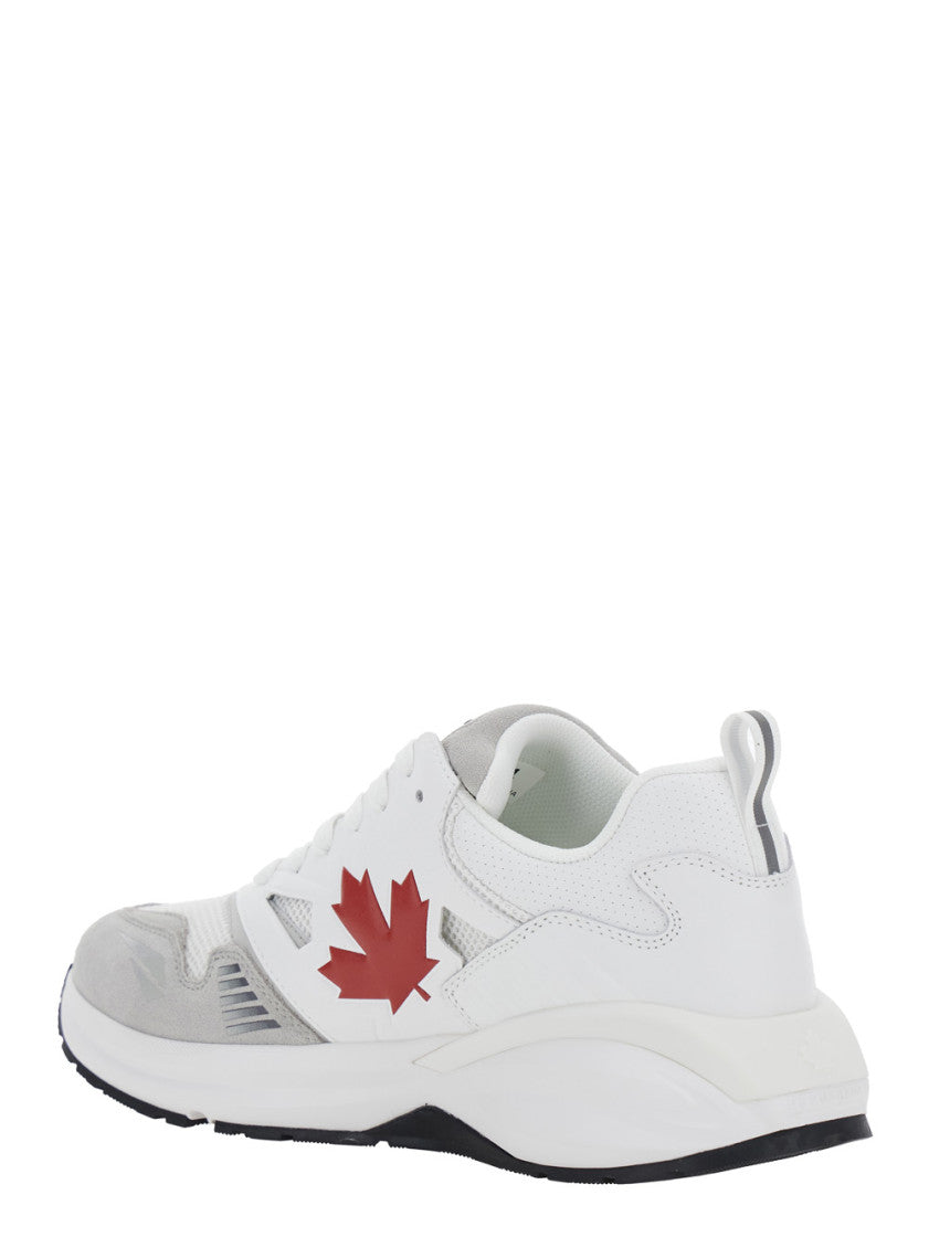 White Lace Up Sneakers 3