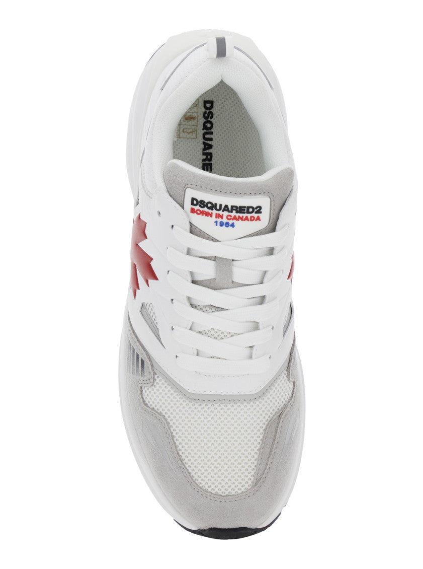 White Lace Up Sneakers 4