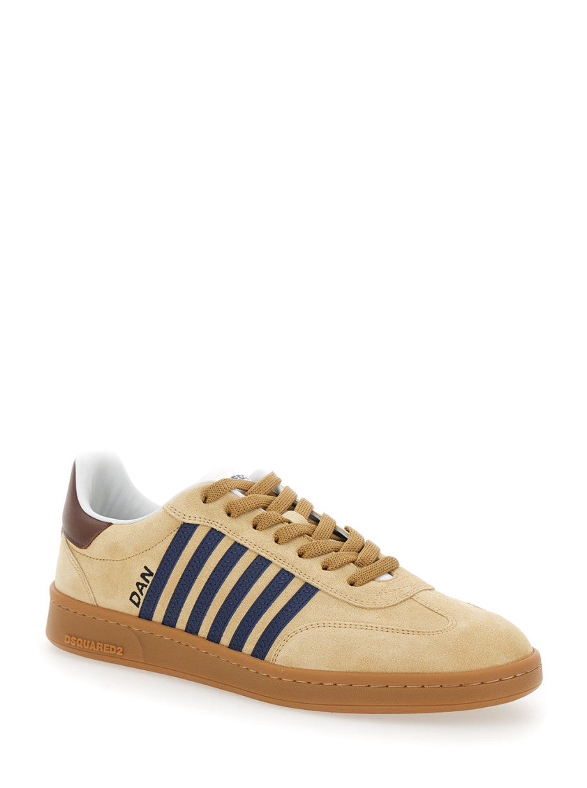 Beige Lace Up Sneakers 2