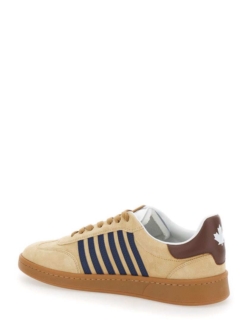 Beige Lace Up Sneakers 3