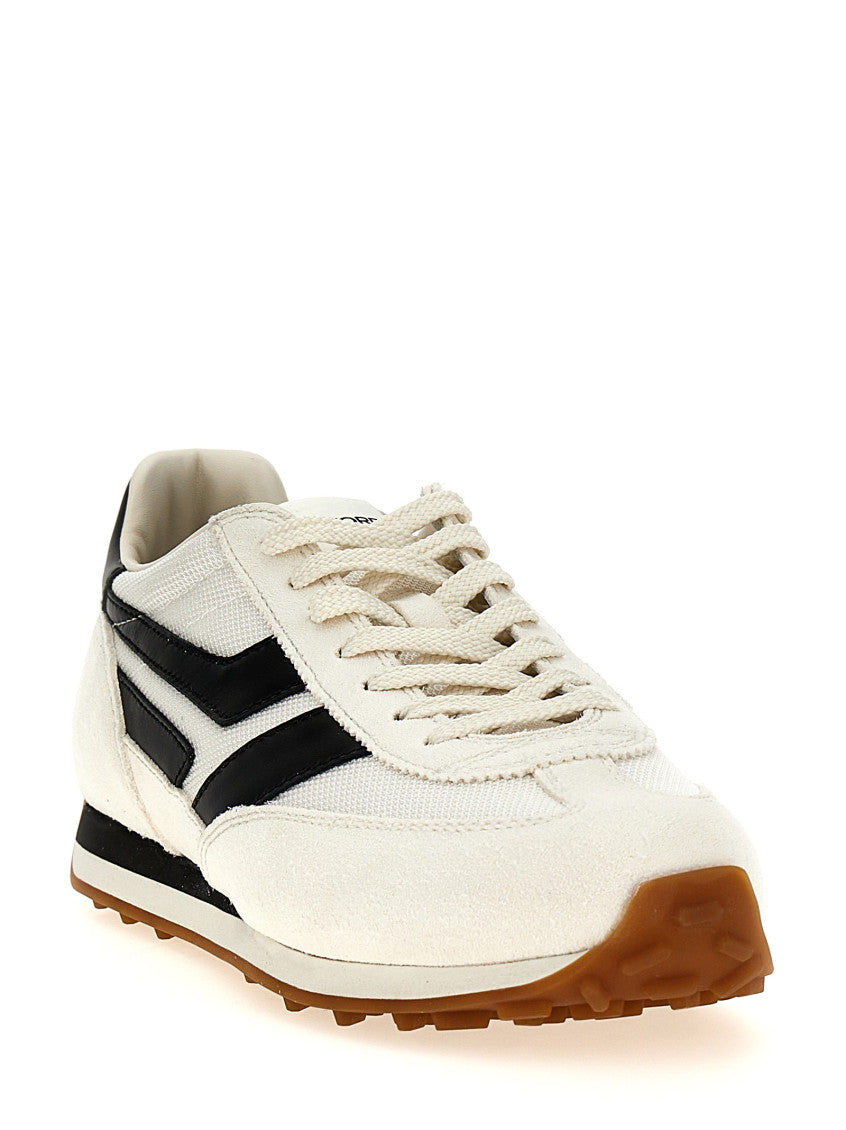 BlackWhite Lace Up Sneakers 2