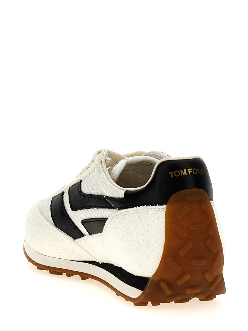 BlackWhite Lace Up Sneakers 3