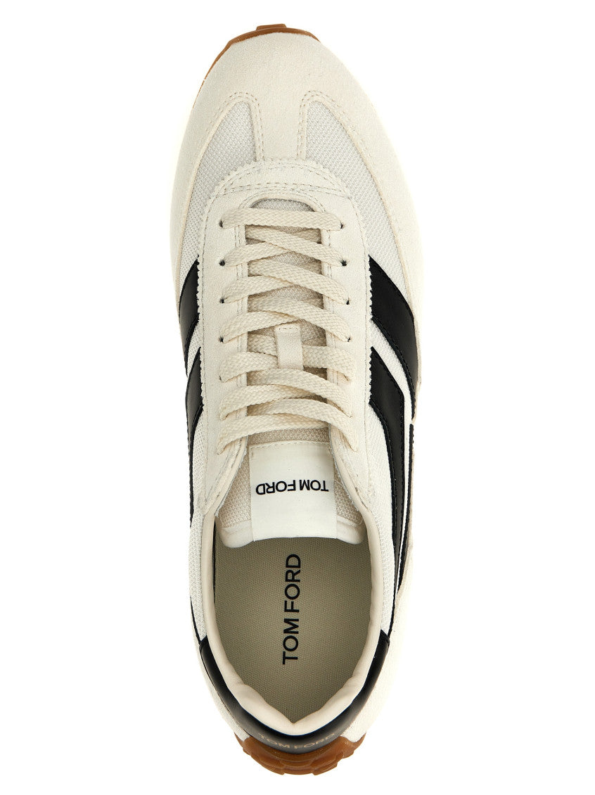 BlackWhite Lace Up Sneakers 4