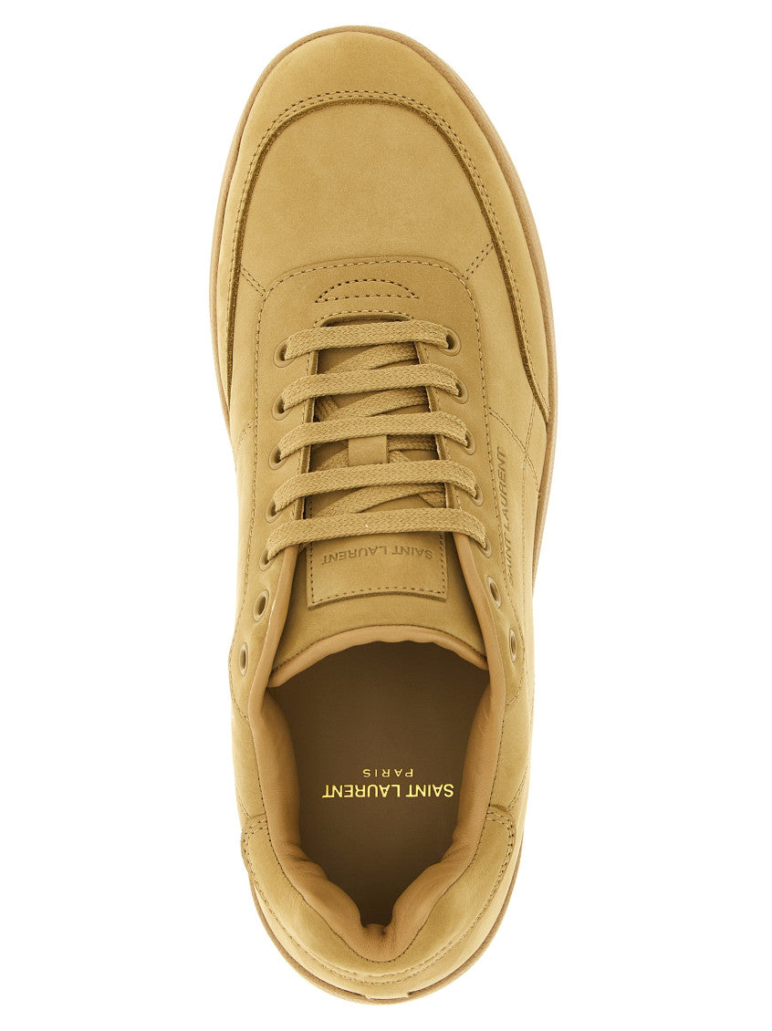 Beige Lace Up Sneakers 4