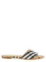 Beige Slip On Sandals 1