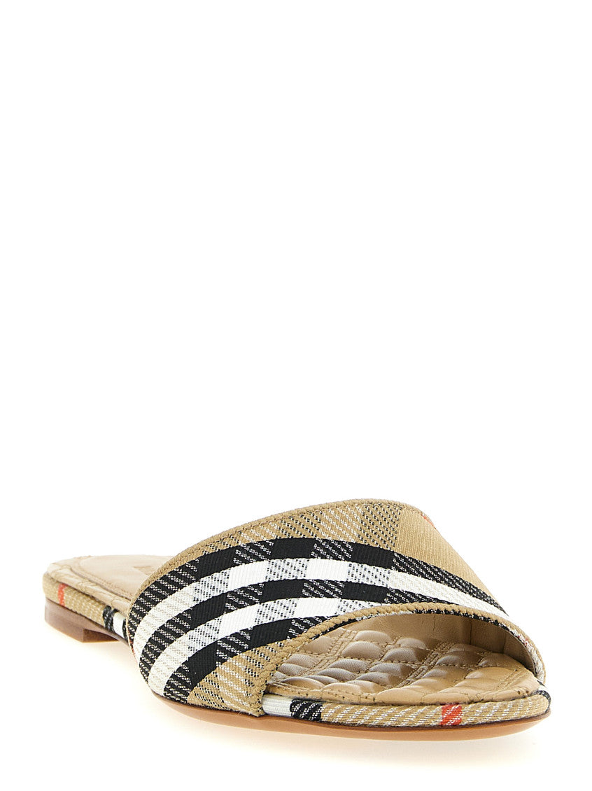 Beige Slip On Sandals 2