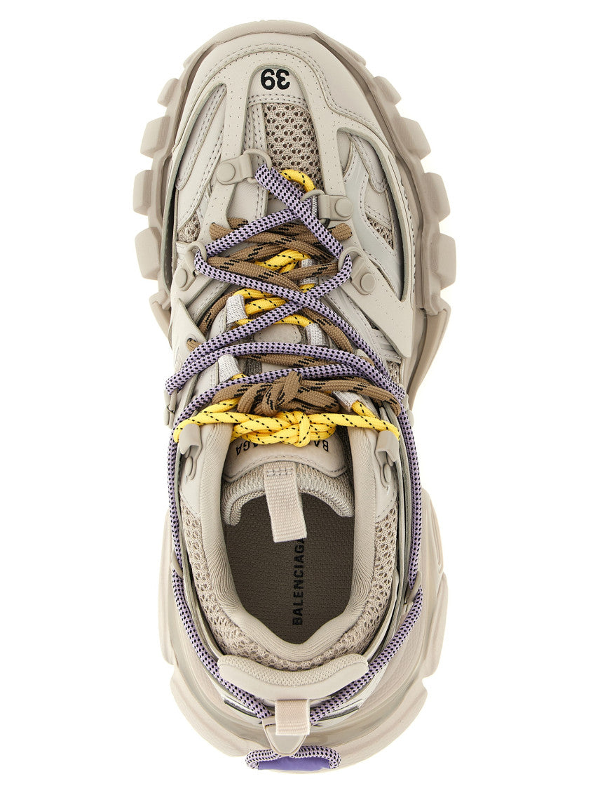 Grey Lace Up Sneakers 4