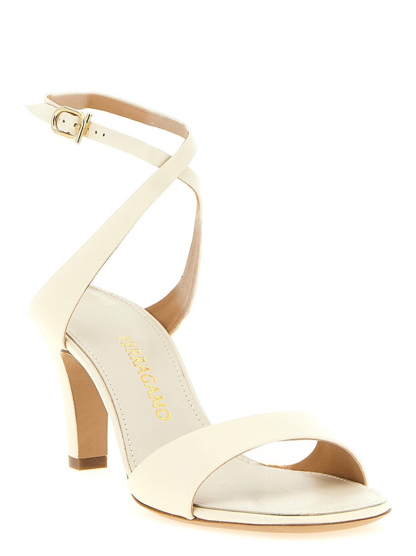 Beige Leather Heels 2