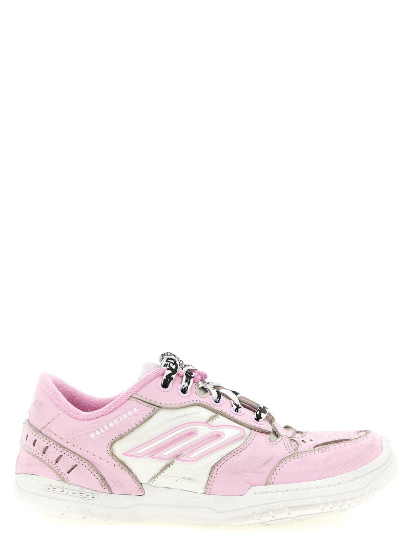 Pink Lace Up Sneakers 1
