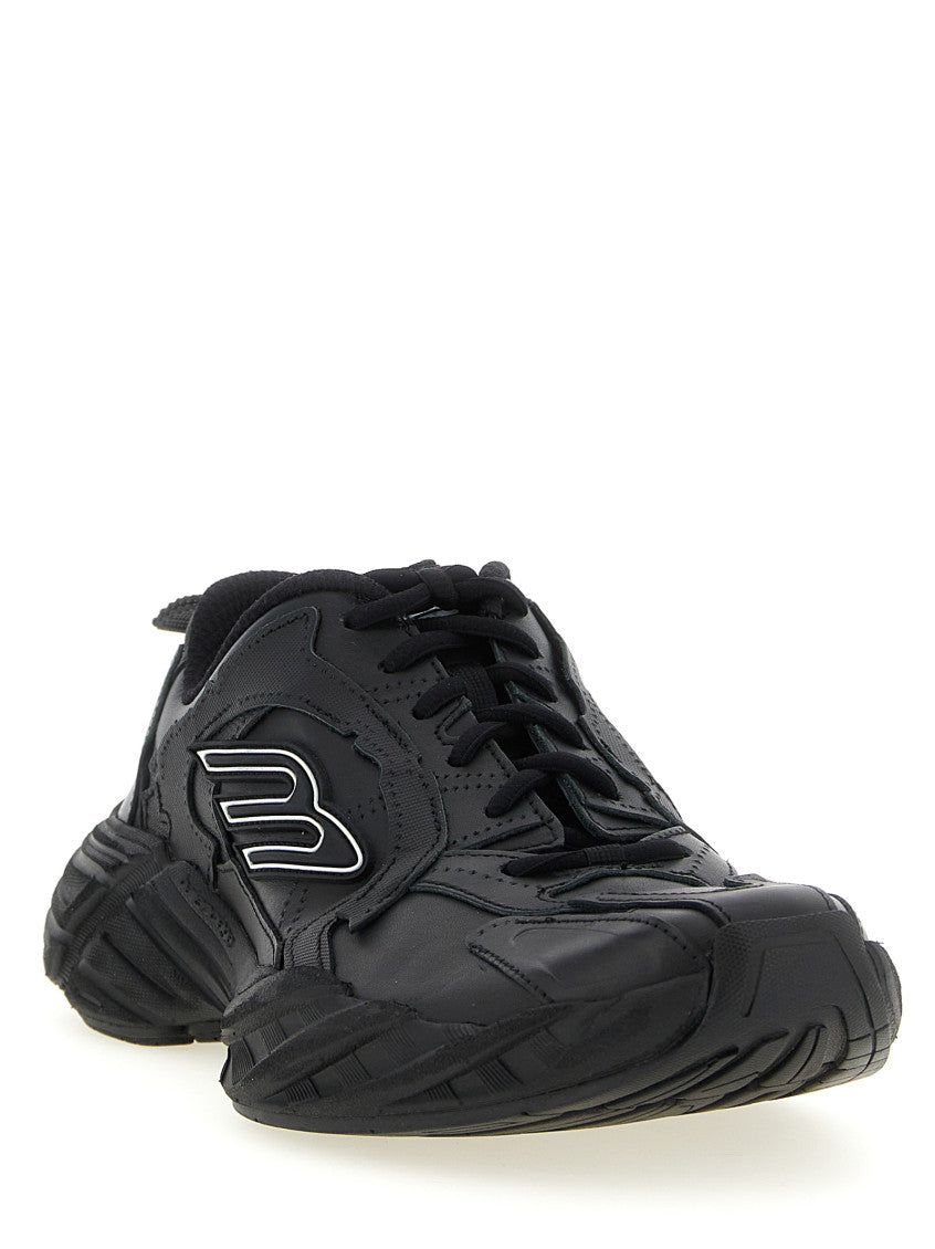 Black Lace Up Sneakers 2