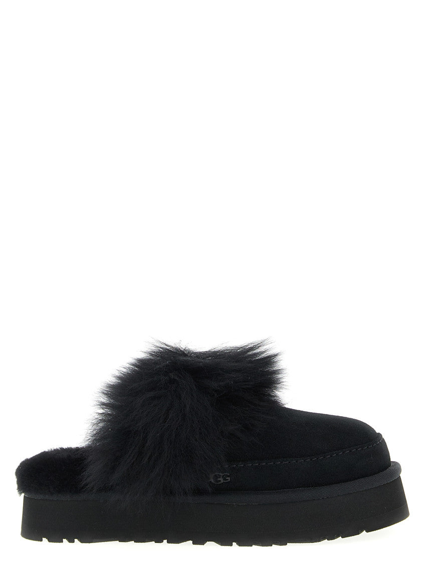 Black Slip On Sandals 1