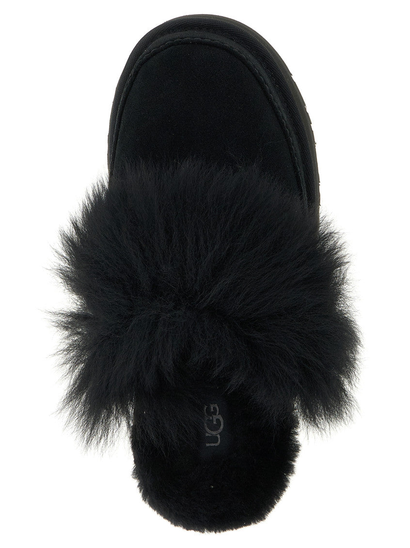 Black Slip On Sandals 4
