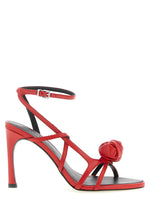 Red Open Toe Heels 1