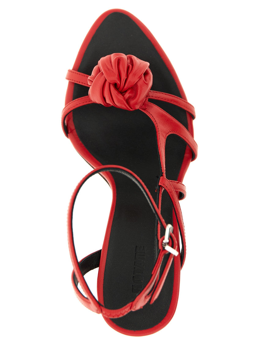 Red Open Toe Heels 4
