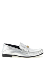 Silver Leather Loafers 1