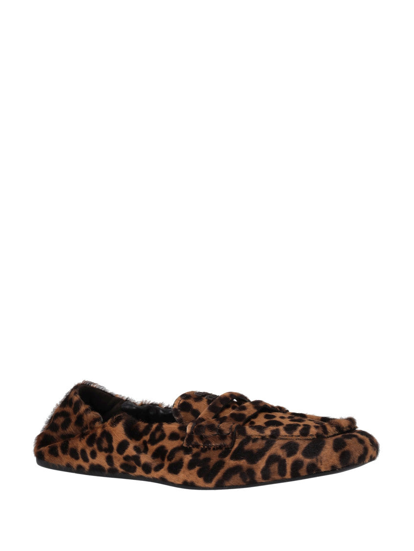 Leopard Print Slip-On Loafers 2