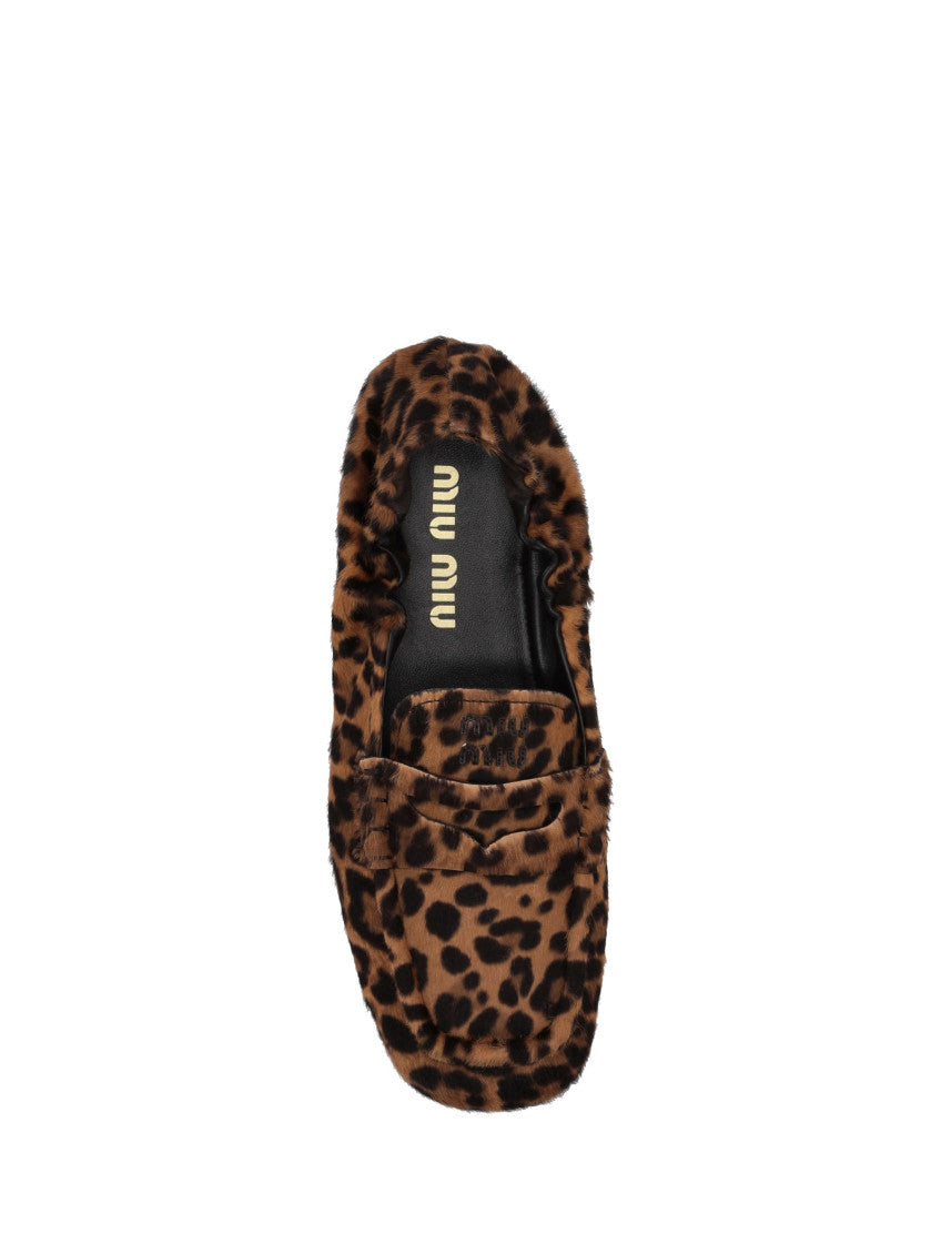 Leopard Print Slip-On Loafers 3