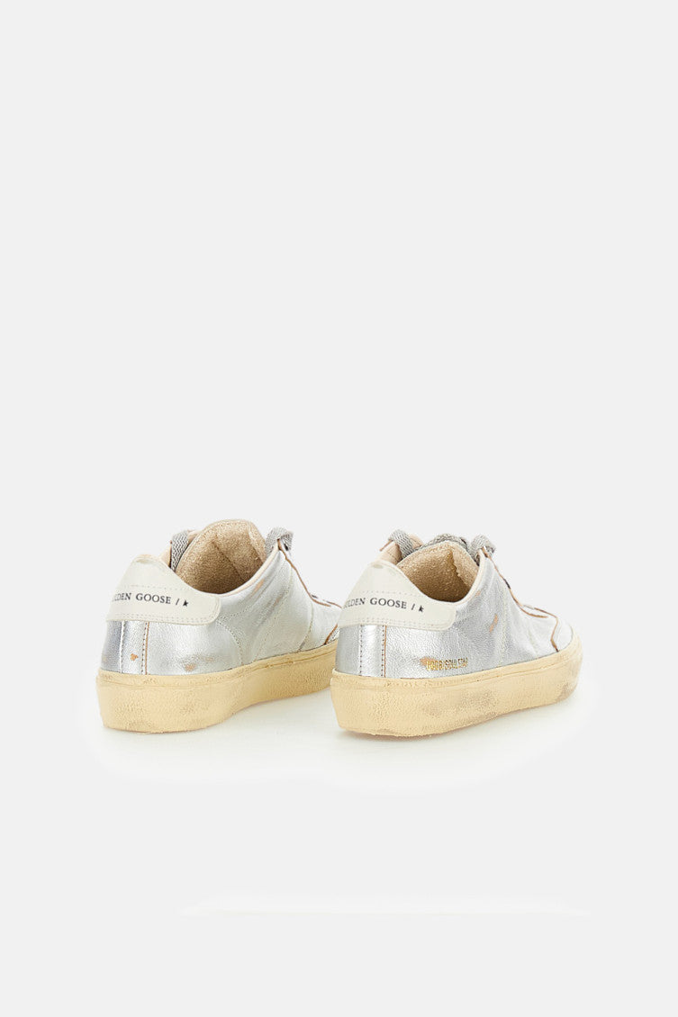Silver Lace Up Sneakers 3