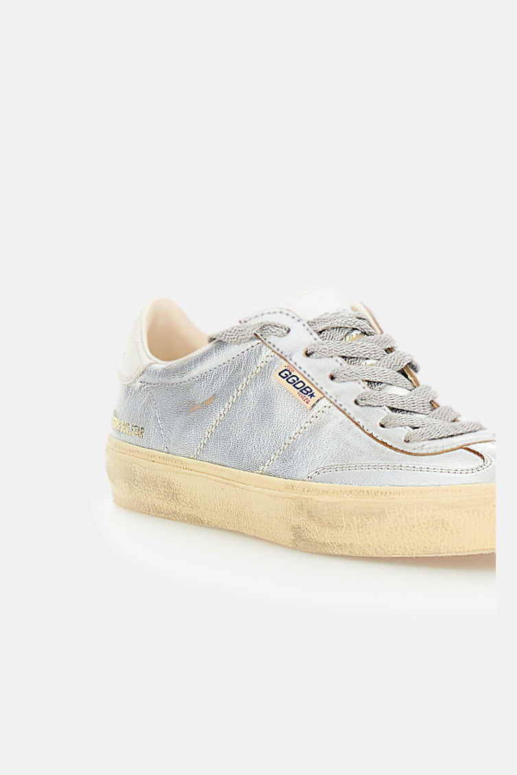 Silver Lace Up Sneakers 4