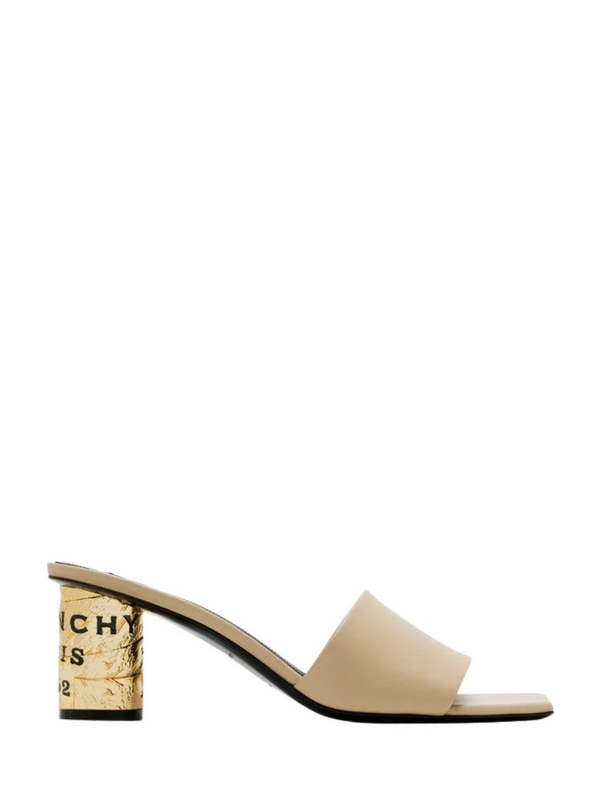 Beige Leather Heels 1