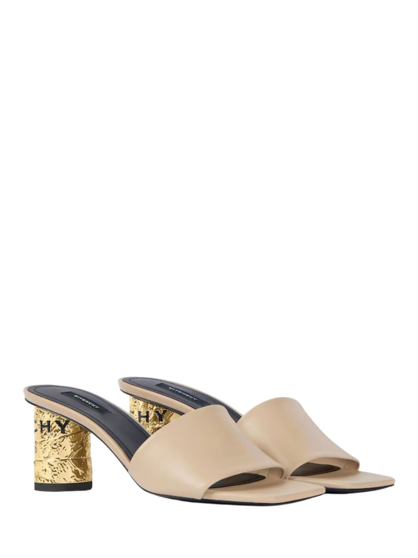 Beige Leather Heels 2