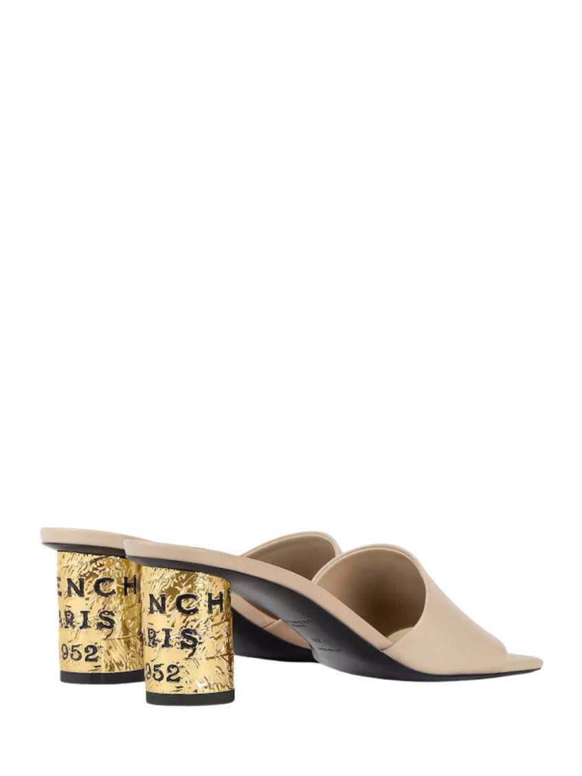 Beige Leather Heels 3