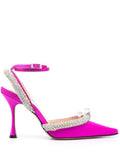 Fuchsia Crystal Embellished Pumps 1